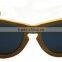 2016 Fashionable 100% handmade yellow frame oem cat eye wooden male sunglasses dropshipping for ladies