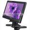 Portable 7/9 inch touch button car lcd display 12 volts car monitor with 2 video input