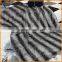 Luxurious comfort Striped Wolf Fur Throw Blanket