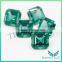 Gemstone Processing High Quality 11*11mm Russian Synthetic #22 Green Emerald Square Cut Nanosital