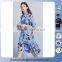 2016 Fashion Plus Size Ladies Floral Printed Dress Women Flower Dress