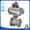 China supplier DN25 flange 304 stainless steel ball valve