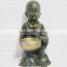 Resin Smiling Sitting Monk Craft for Home Decoration