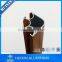 China aluminum factory wood grain finish aluminum profile aluminium window section