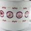Chocolate Design Custom Enamel Camping Mug With Plastic Lid