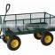 Garden Trolley Cart 4 Wheel Barrow up to 300kg Outdoor Truck Trailer Wagon