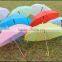 Wholesale long handle plastic logo printing customized Cheap promotion umbrella