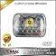 New-5x7in 42W automotive truck off road sealed beam led headlight dual beam with halo ring H4 plug