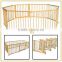 Popular design cheap price wholesale playpen baby wood