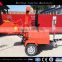 50hp Trailer mounted Diesel Wood Chipper/ATV towable wood chipper with hydraulic feeding