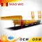 3 axles extendable low bed semi trailer/telescoping container trailers for sale