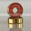 Golden Titanium ZrO2 Ceramic electric skateboard bearings, electric skateboard