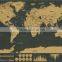CT-750 Small black mini Map Black Luxury Creative Gifts World Edition map