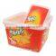 IML Plastic Square Biscuit Container,FDA,BRC,Sedex Food Packaging,Biscuit Box with Lid.