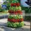SOL 2015 New Design Big Flower Tower Vertical Green Planter Large Plastic Planters