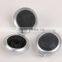 High quality round plastic foldable pocket compact decorative mirror with hair brush