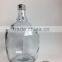 Wholesale cheap 3L of red wine glass bottles with a cork and aluminum cover,glassware