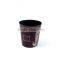 Eiffel Tower Print Waste Bin Faux Leather Black Open Top Trash Can