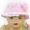 Pink Flower Lace Baby Hat Buckets Soft Cap Baseball Sports Cap Sun Visor Baby Cap Sun