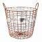 Kitchen Pantry Bath Wire Basket Tote with Handle