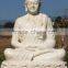 2015 high quality home decor white marble myanmar buddha statue