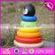 Girl Rainbow Stacker wooden educational toys for toddlers W13D135-S