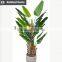 Artificial topiary ficus tree bonsai bamboo tree with green trunk for outdoor use