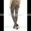 OEM women skinny camouflage export jeans made in china