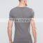 2016 High Quality Custom Short Sleeve Crew Neck Grey Mens Cotton Elastane Breathable Fitness Casual Plain T-Shirt