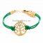 New design hot high grade jewelry letters leather bracelet for women