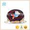 Guangzhou factory wholesale doughnut character kids pu coin purses