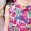 S17577A Girls Fashion Flower Lace Sleeveless Dress Children's Clothing