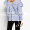 Runwaylover EY2388B 2017 New Style Ladies Fashion Falbala Stripe Blouse