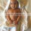 100 bamboo Fiber very soft natural color hooded baby towels hot selling Amazon baby products