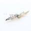Leaf Crystal Jewelry Hair Accessory Hair Barrettes FRENCH Clip