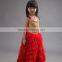 Girls red dress new model sequin tutu wholesale children long frocks designs dress