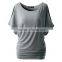 women's off shoulder private label Manufacturing t shirts