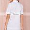 New Europe Fashion Women Casual Dresses White Shirt Dress Short Sleeve Summer Dress 2016
