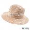 Wholesale unisex fashion design supreme summer raffia panama straw boater hat