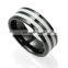 Stainless steel ring core black gold 7mm