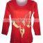 Full Sleeve Butterfly Printed Ladies Tops 301067