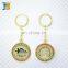 gold plating custom metal key chain with your own design