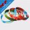 Colorful logo silicon rubber bracelet wholesale