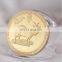 Replica gold coins with engraved logo for collection