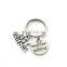 Modern Style Simple Metal Zinc Alloy Key Chain