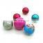 christmas empty gift tin ball,candy packing tin ball
