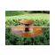 Antique rusty red metal garden ornaments water feature outdoor