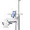 medical cart mounted 2.5 meters 1.2m retracted air pump pneumatic mast for PTZ camera