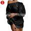 over 10colors stock Fashion Casual Women Lady Jumper Oversized Sweaters Knitted dress sexy off The shoulder knit