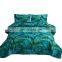 Wholesale Leaves Green Jungle Plant Quilt Sets Summer Quilt Microfiber Ultrasonic Tropical Bedspread Set
